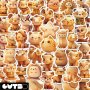 Gutbd 60 Pieces Wooden Animal Stickers: Adorable Cartoon Creatures For Your Diy Projects - Waterproof Self-adhesive And Reusable