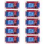 Aediko 10PCS Dc 5V Relay Module - 1 Channel Relay Switch Board With Optocoupler Isolation High Or Low Level Trigger