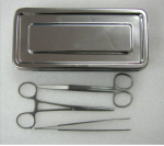 Surgical Set Basic Dressing Set 3 Pieces With Tray