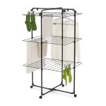 Brabantia Hangon Tower Drying Rack 23M Matt Black White - White