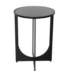 Noir Round Side Table