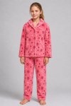 Kiddies 2 Piece Fleece Winter Button Down Pyjama Set 3 To 14 Years