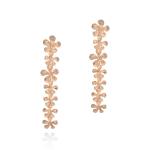 Blossom Cascade Earrings - 18KT Rose Gold Vermeil
