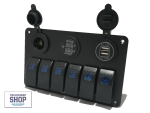 Switch Panel 6 Gang 12-24V For Boat Marine