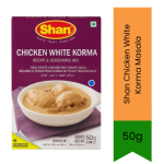Chicken White Korma Masala 50G - Authentic Mughlai Style Mild Spice Blend For Creamy Chicken Gravies Rich Royal Dinner Flavour S