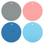 4 Pieces Multifunctional Circular Heat-resistant Cup Coasters