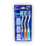 Toothbrush Distinctive Tongue Cleaner W caps 3PCS