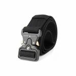 Tactical Nylon Waist Belt Army Quick Release Buckle Belt-black