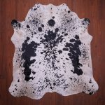 As Grade Nguni Hide 677 Black white M - Medium Black white Speckled