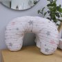 Feeding Pillow Cover Pink Starry Tatty Teddy Sleeping