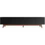 Tv Stand 1.8 Natural W/black 1.8M