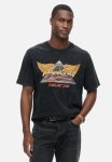 70S Rock Graphic Band T Shirt - Jet Black
