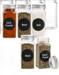 Spice Glass Bottles Individual Spices