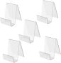 5PCS Acrylic Bookends For Heavy Books Book Holder Stands Organizer For Use