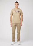 Ben Sherman 3 Ball 260G Cornstalk T-Shirt - XXL Brown