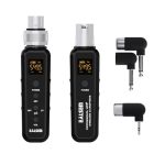 Ealsem Uhf Wireless Xlr Transmitter & Receiver System For Dynamic & Condenser Microphone And Guitar 25 Channels 98 Ft Range Rech