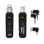 Ealsem Uhf Wireless Xlr Transmitter & Receiver System For Dynamic & Condenser Microphone And Guitar 25 Channels 98 Ft Range Rechargeable Supports Ad