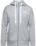 Women's Ua Rival Fleece Full Zip Hoodie - Steel Medium HEATHER-035 XL