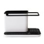 Kitchen Sink Organiser - Medium 21 X 11.4 X 13.5CM - Black & White