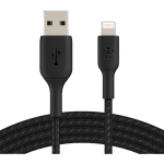 Belkin Boostcharge Braided Lightning To Usb-a Cable 1 Meter Length - Black - Braintree Shop