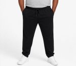Mens Cuffed Track Jogger Black - 10XL Black