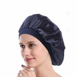 Satin Wide Band Sleeping Bonnet Cap - 30CM
