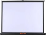 Etoe 50 Inch Manual Pull Up Projector Screen