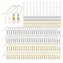 Hypoallergenic Earring Hooks Set 300PCS Earring Making Kit With Hypoallergenic Earring Hooks Jump Rings And Clear Silicone Earring Backs For Diy Jewelry Making Silvery