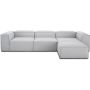 Teddy-george - Nina Couch/sofa With Ottoman Grey Linen