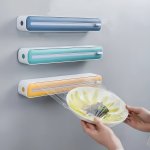 1PC Plastic Film Cutter Fresh Film Cutter Dispenser Refrigerator Magnetic Plastic Film Universal Cutting Box Magnetic Refillable