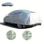 Jiuwan Oxford Car Cover With Reflective Elastic Straps - IPX4 Waterproof