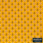 100% Tton Print Nautical 15528-034 Oker