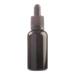30ML Black Glass Aromatherapy Bottle With Pipette - Black 18 78