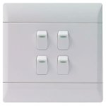4LEVER 1WAY 16A Light Switches White Range L126-P 4X4