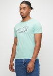 Guess Short Sleeve Cn Box Logo Tee - Laguna Blue