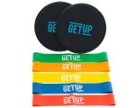 Getup Power Resistance Bands And Slider Set Includes