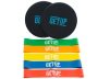 Getup Power Resistance Bands And Slider Set Includes