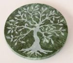 Green Marble Board With Tree Of Life Engraved – 20CM