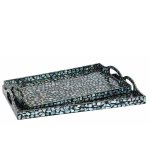 Terrazzo Rectangular Tray Set