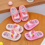 Peyour Casual Cute Cartoon Open Toe Slippers For Girls Breathable Lightweight Slippers For Indoor Home Bathroom All Seasons