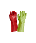 Red Left & Green Right Pvc Reinforced Miner’s Gloves – 35CM