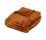 Jjp- Fleece Ribbed Blanket Cumin
