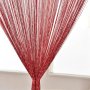 Matoc String Curtain - Burgundy With Silver Specks 2PACK