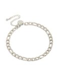 Mens Waterproof Stainless Steel Figaro Chain Bracelet