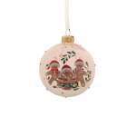 Bauble Glass Transparent Shiny Gingerbread
