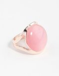 Rose Gold Large Cateye Round Ring - M l