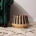 Woven Storage Basket Black - 31X30CM