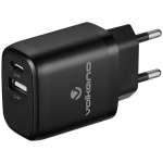 Volkano Volt-c Series Dual USB And Usb-c Wall Charger With USB To Usb-c Cable Included
