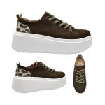 Bari Platform Sneaker Olive