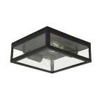 Rubik Metal And Glass Ceiling Light Black